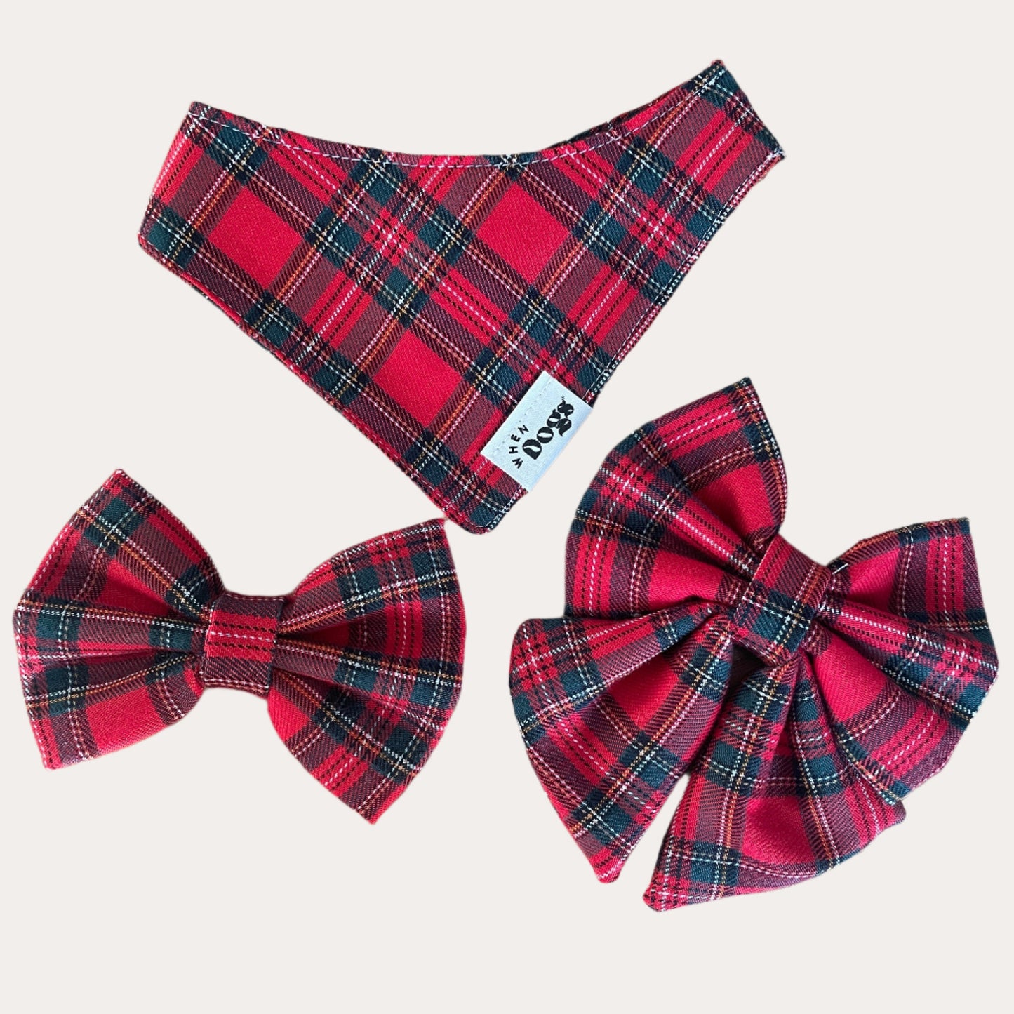 Red Tartan Bandana | Holly & Jolly
