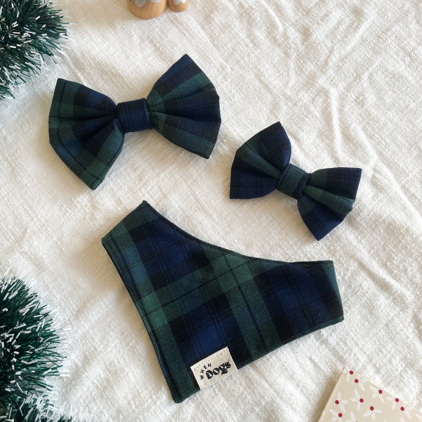 Red Tartan Bandana | Holly & Jolly