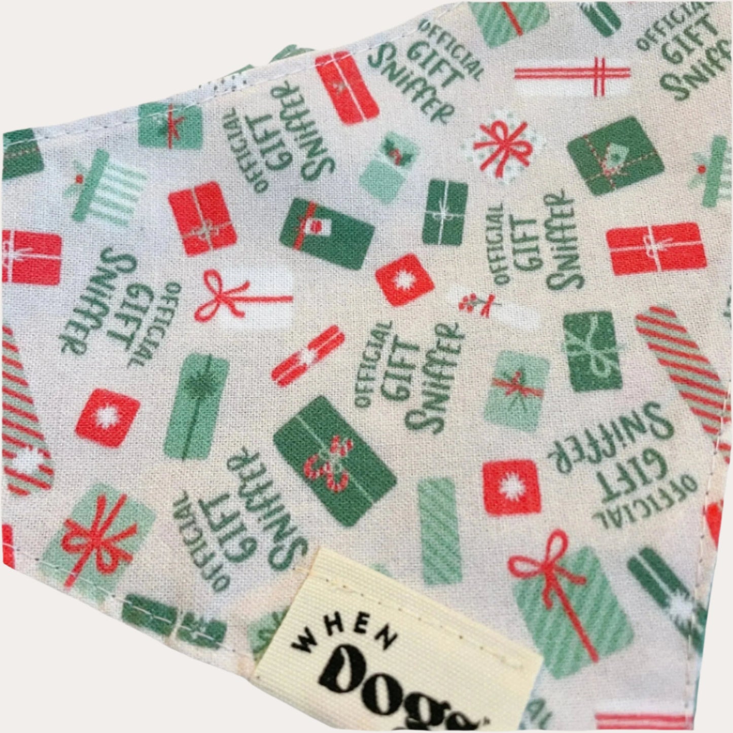 Official Gift Sniffer & Santa’s Helper Reversible Bandana | Holly & Jolly