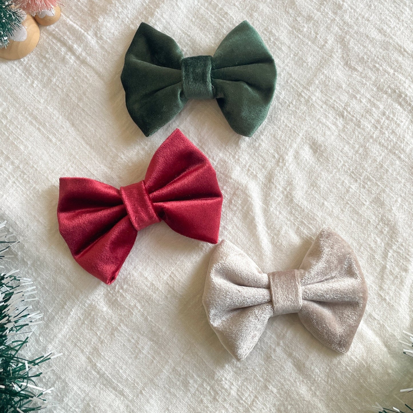 Velvet Bow Tie Bundle (Value: £36) | Holly & Jolly