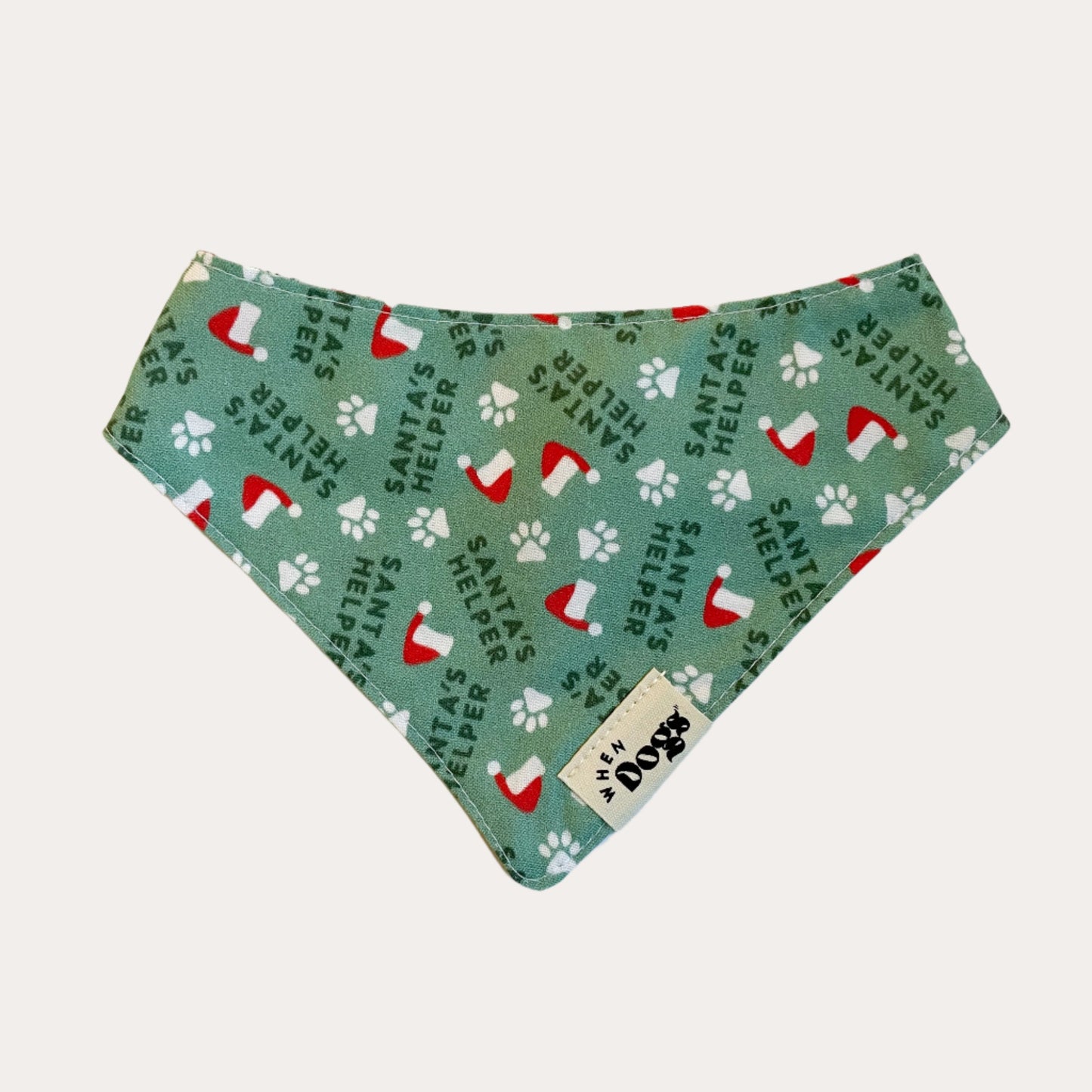 Official Gift Sniffer & Santa’s Helper Reversible Bandana | Holly & Jolly