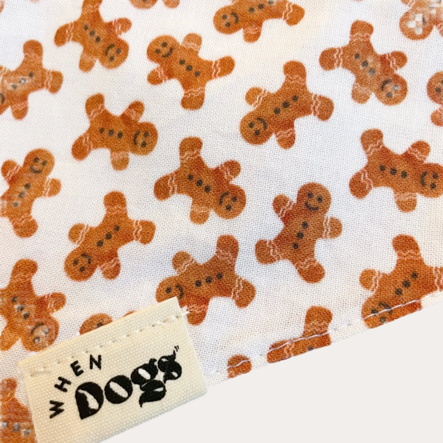 Candy Cane & Gingerbread Man Reversible Bandana | Holly & Jolly