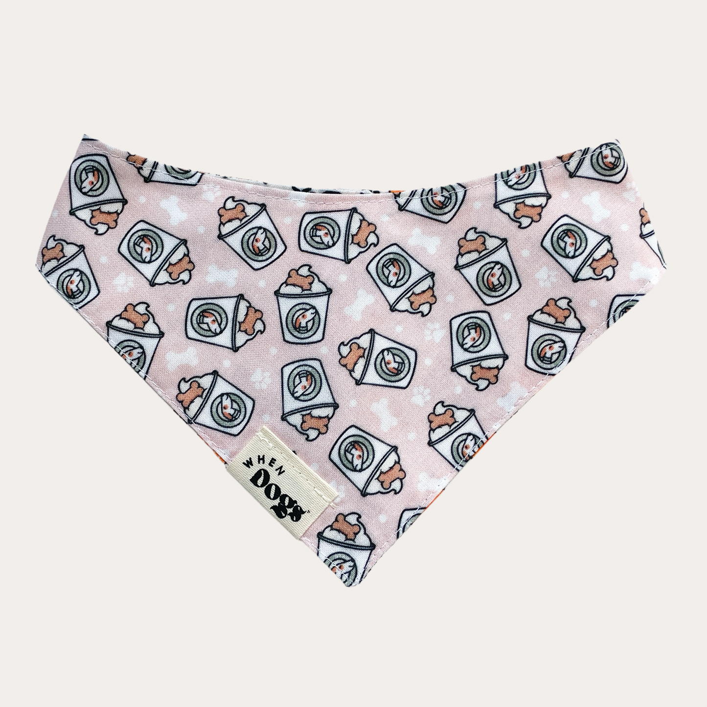 Pup Cups & Drinking Buddy | Reversible Snap-On Bandana