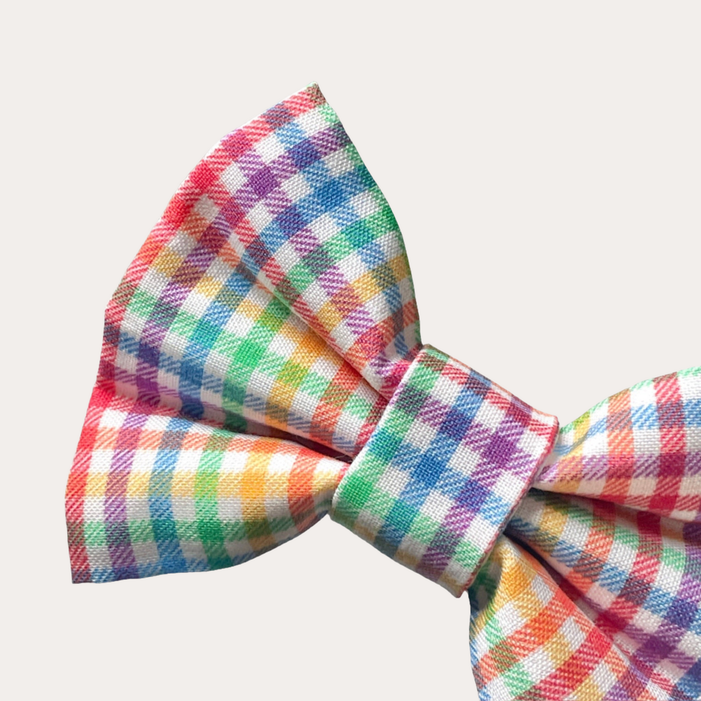 Rainbow Plaid | Bow Tie