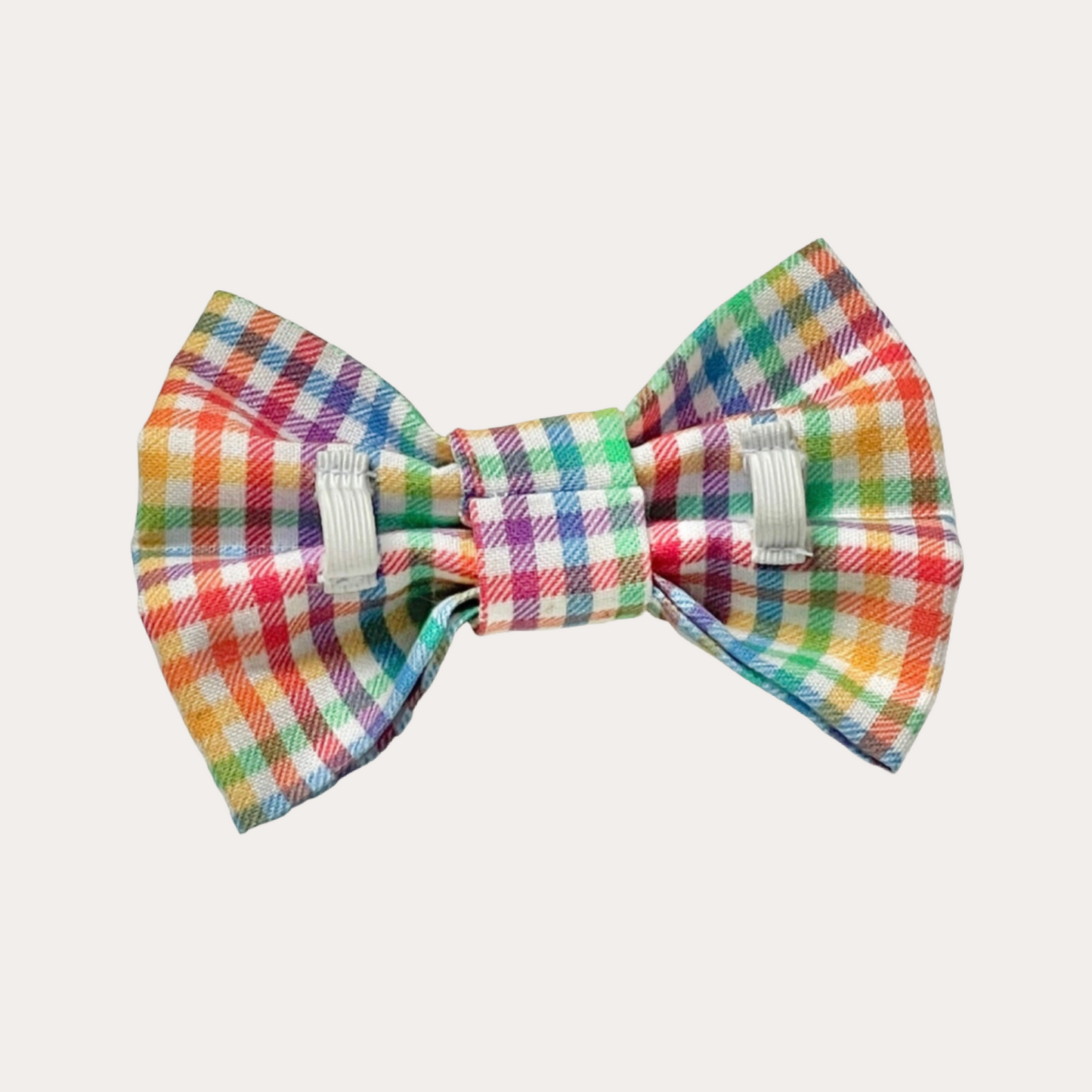 Rainbow Plaid | Bow Tie