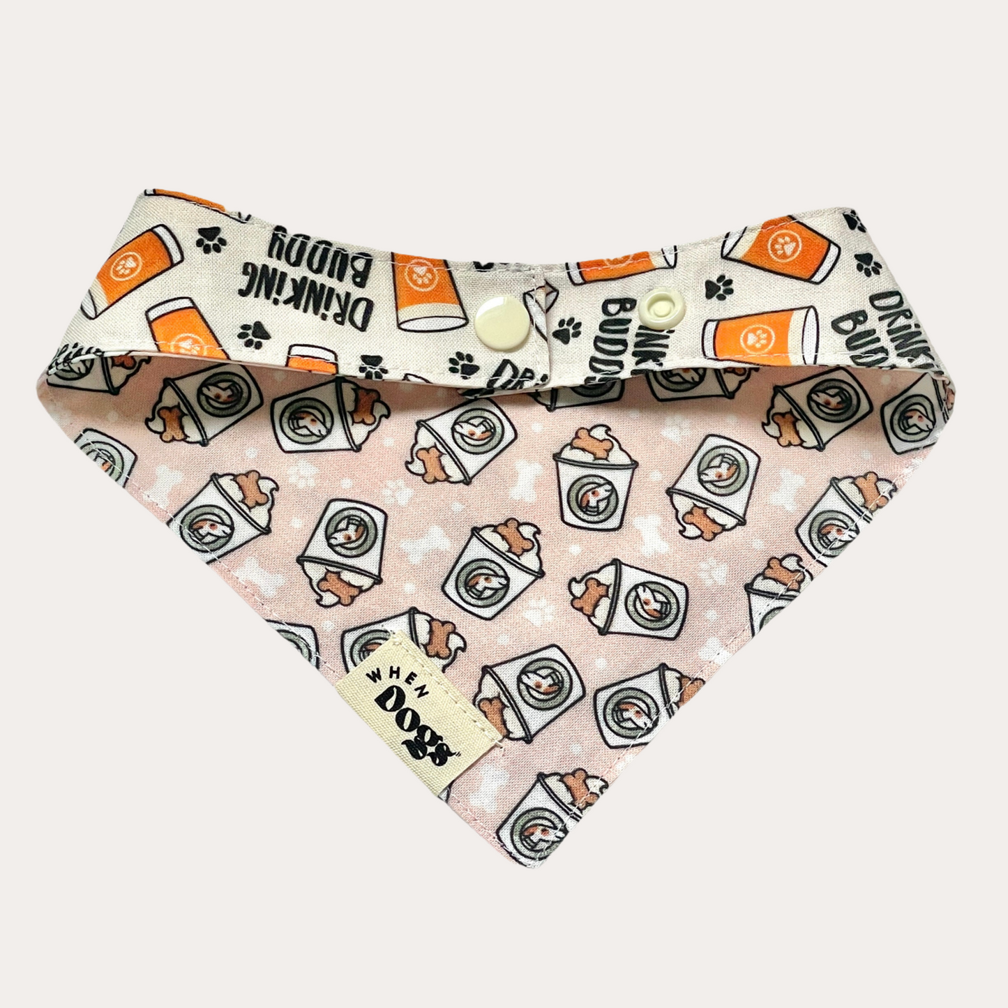 Drinking Buddy & Star Barks | Reversible Bandana