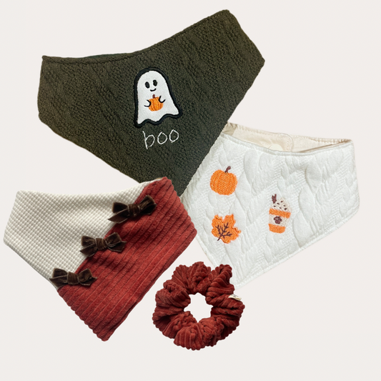 Boo, Pumpkin Spice & Pumpkin Patch Bandana Bundle  (Value: £60)