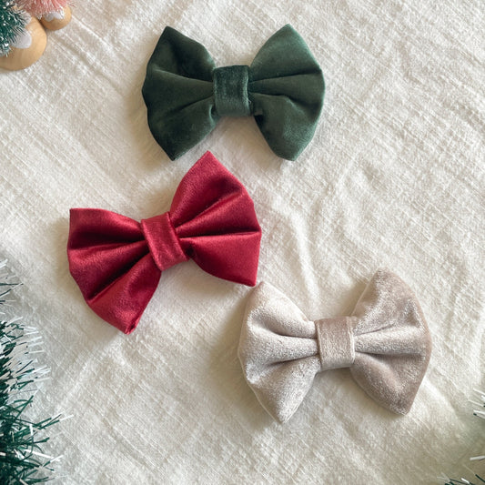 Velvet Bow Tie Bundle (Value: £30) | Holly & Jolly