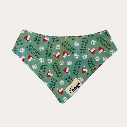 Santa’s Helper & Official Gift Sniffer Reversible Bandana | Holly & Jolly