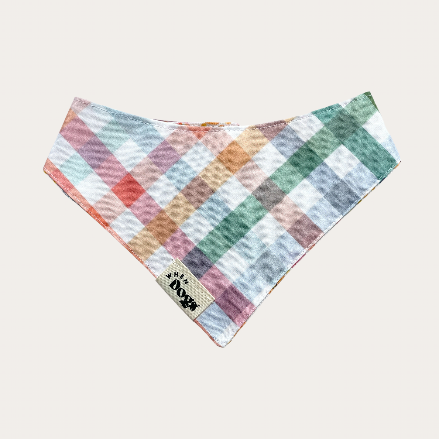 Sunny Days & Picnic Plaid | Reversible Snap-On Bandana