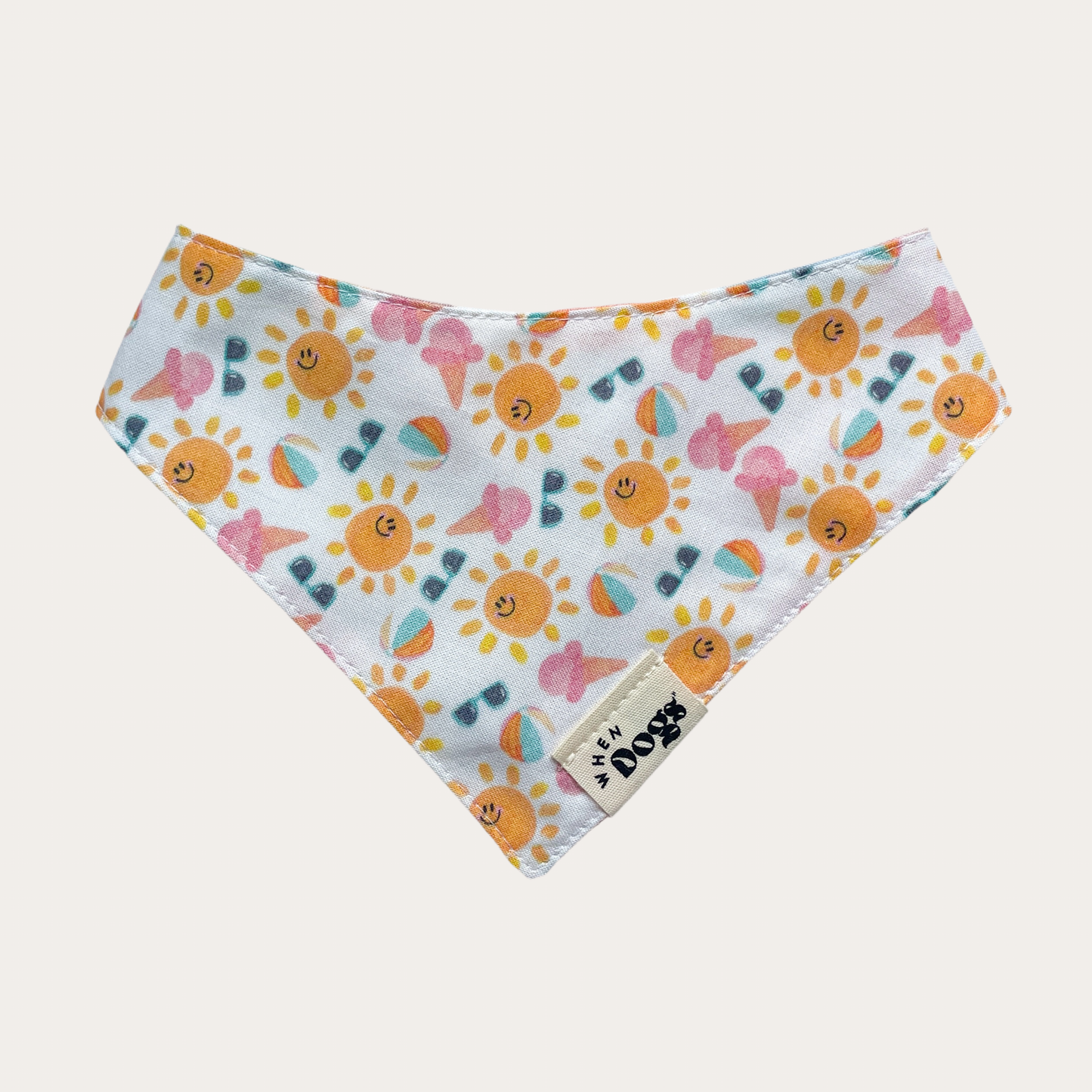 Picnic Plaid & Sunny Days | Reversible Snap-On Bandana