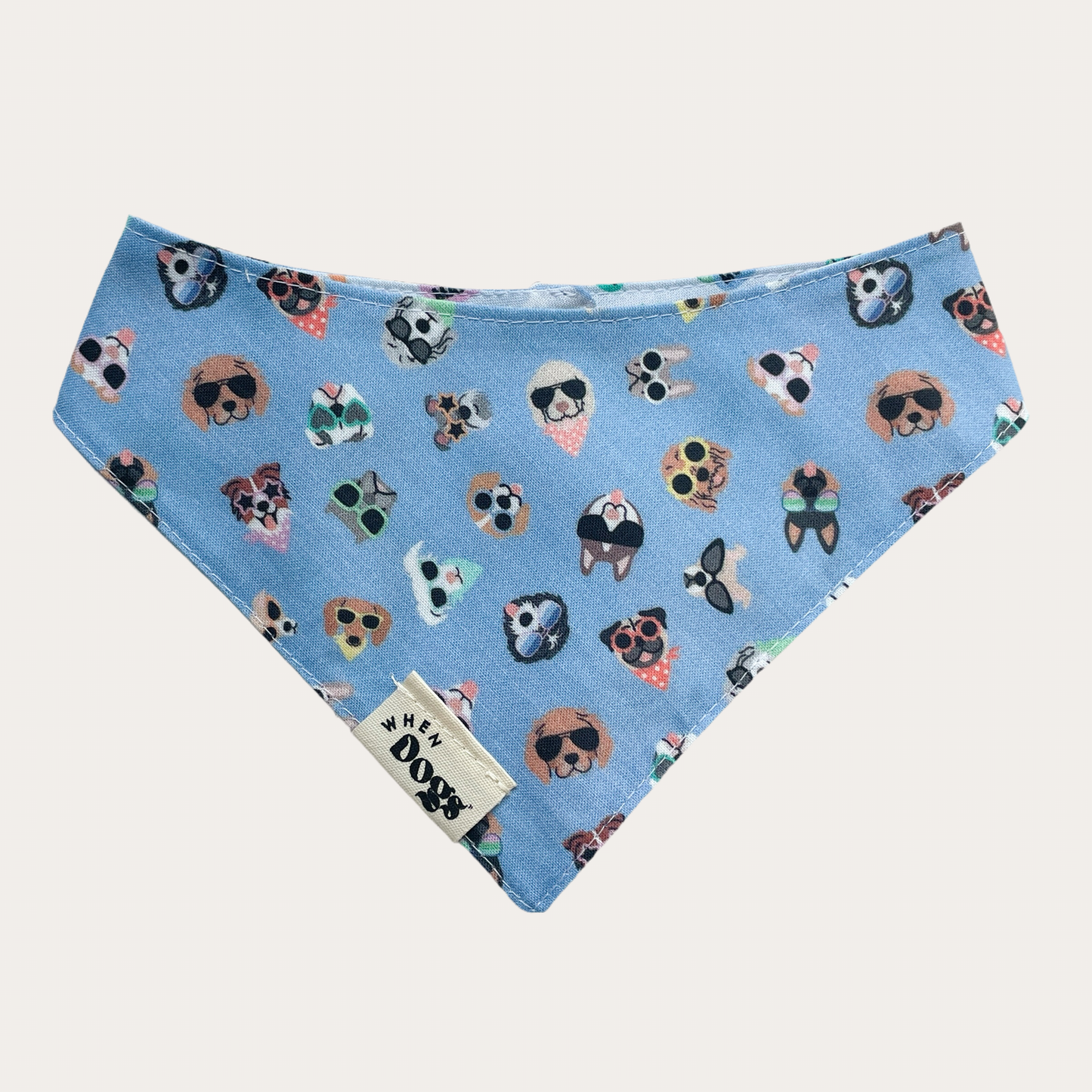 Shady Dogs & Yappy Hour | Reversible Snap-On Bandana