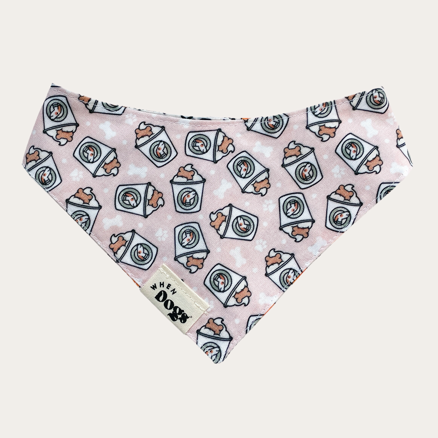 Drinking Buddy & Pup Cups | Reversible Snap-On Bandana