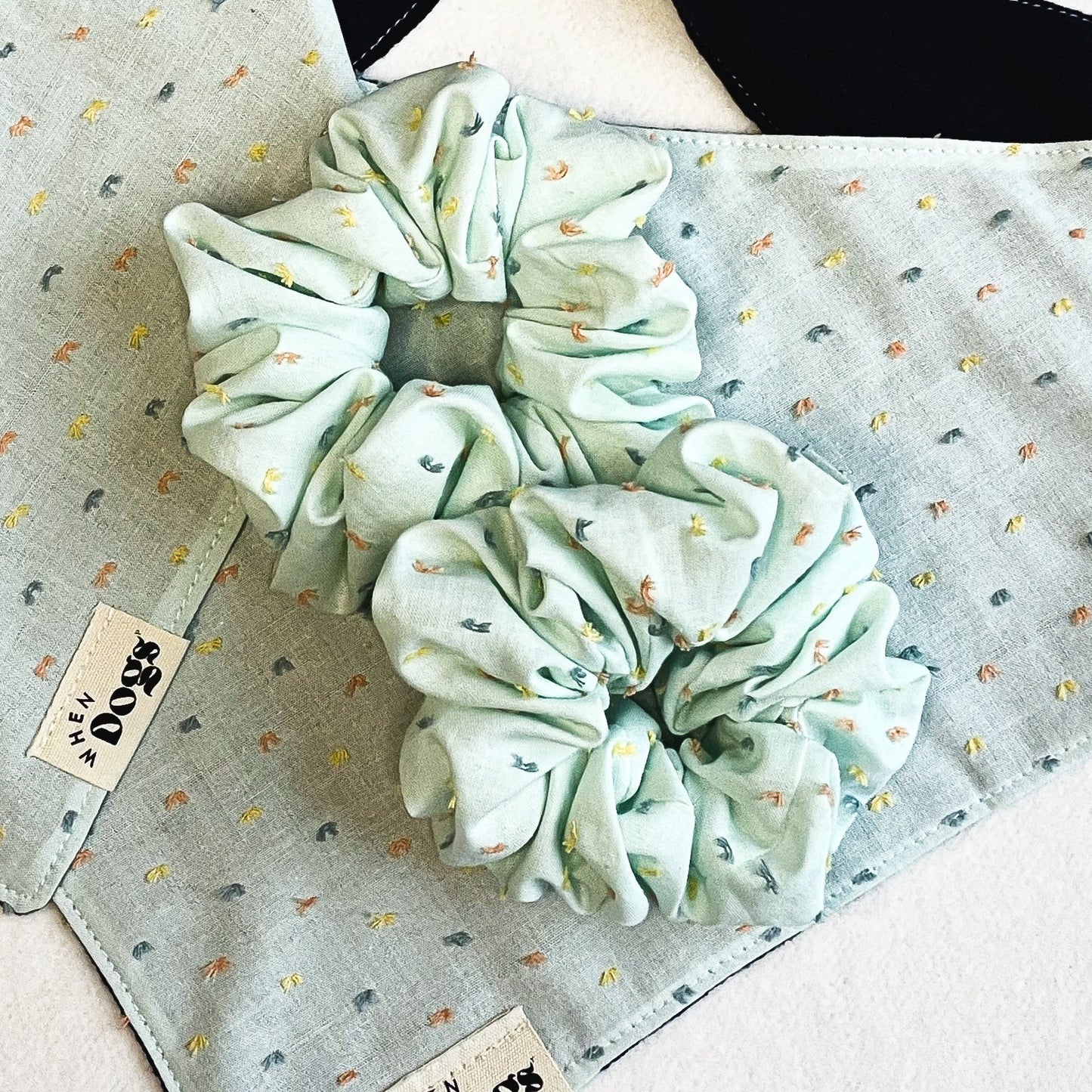 Mint Sprinkles Scrunchie