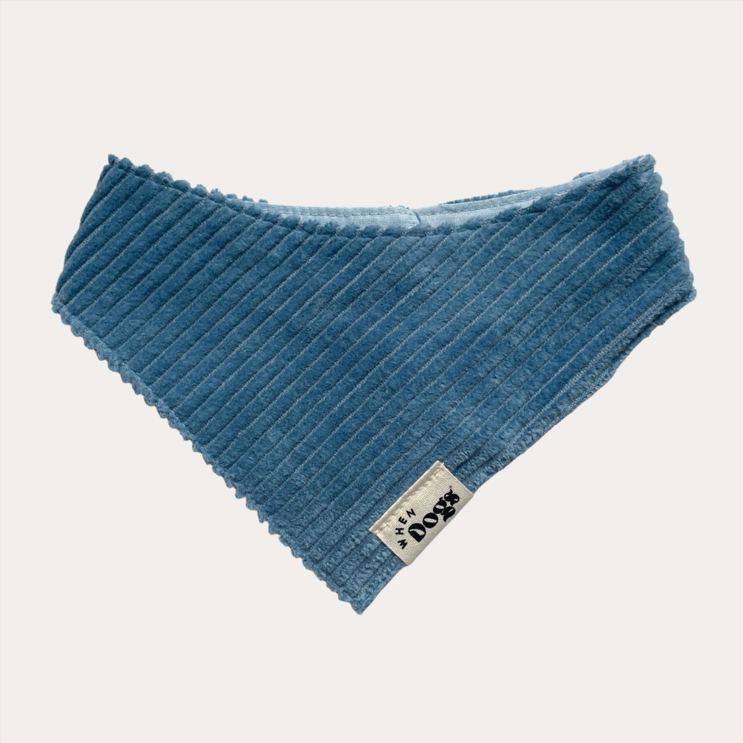 Sky Corduroy | Snap-On Bandana