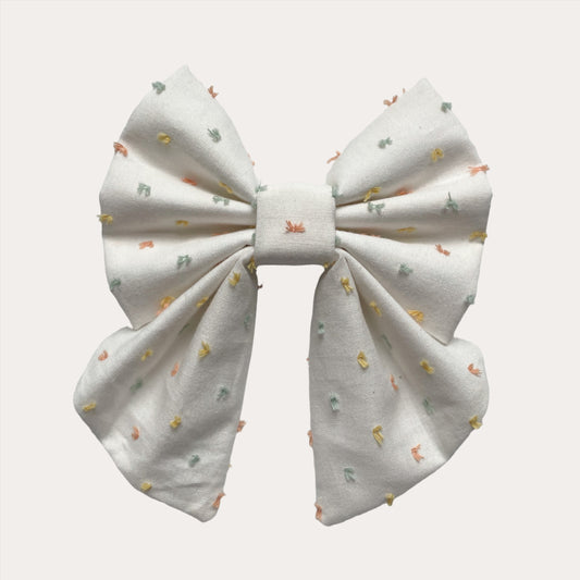 Vanilla Sprinkles Sailor Bow