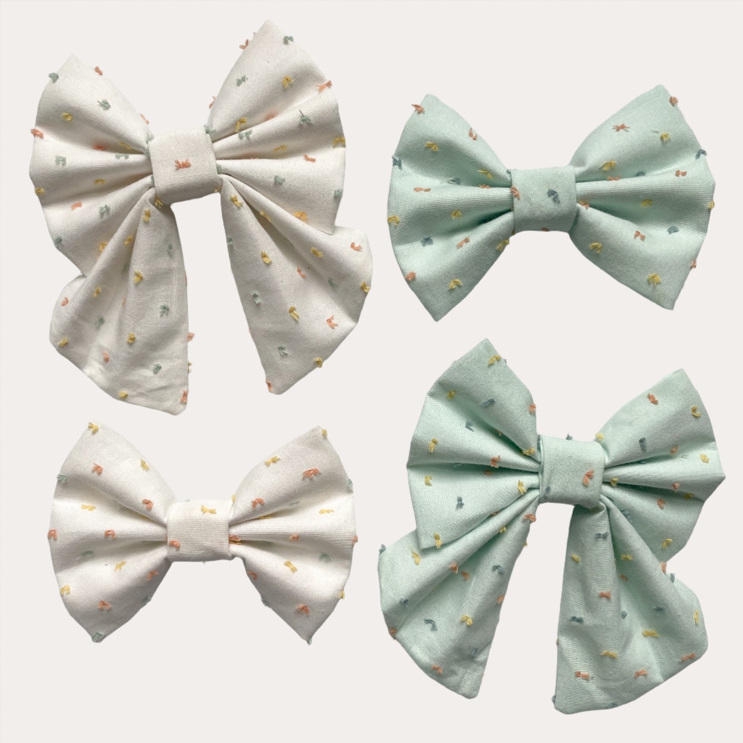 Vanilla Sprinkles Sailor Bow