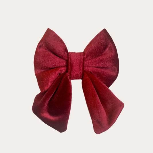 Crimson Sailor Bow | Holly & Jolly