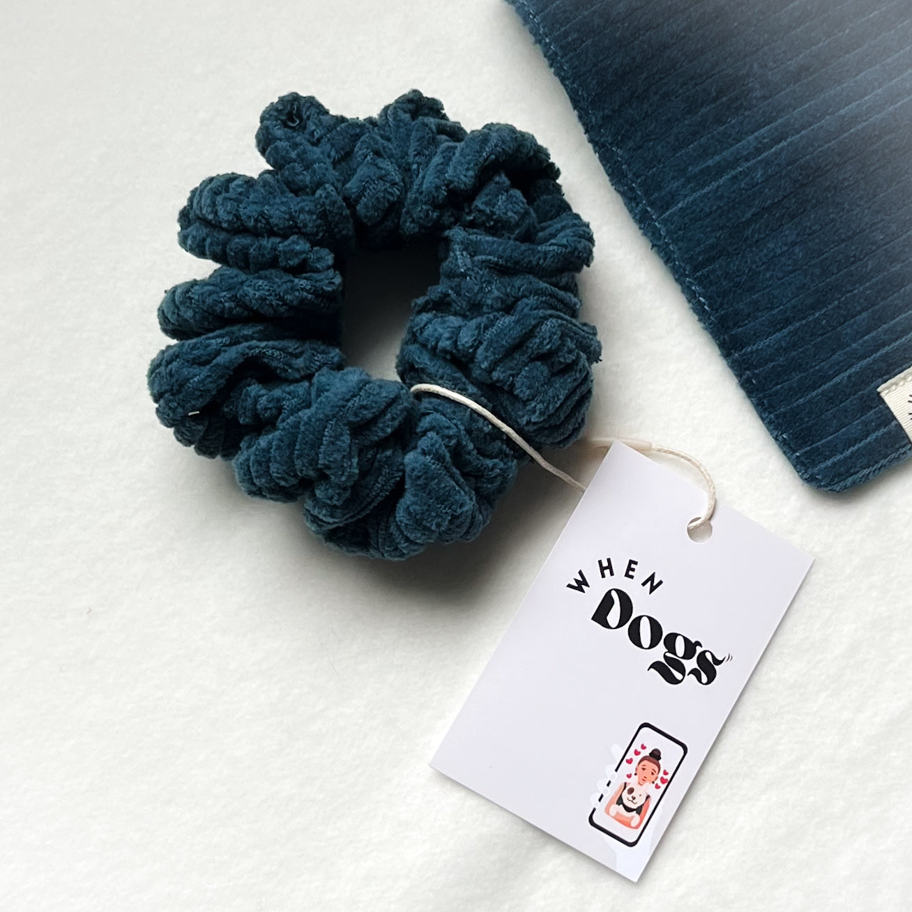 Deep Sea Corduroy Scrunchie