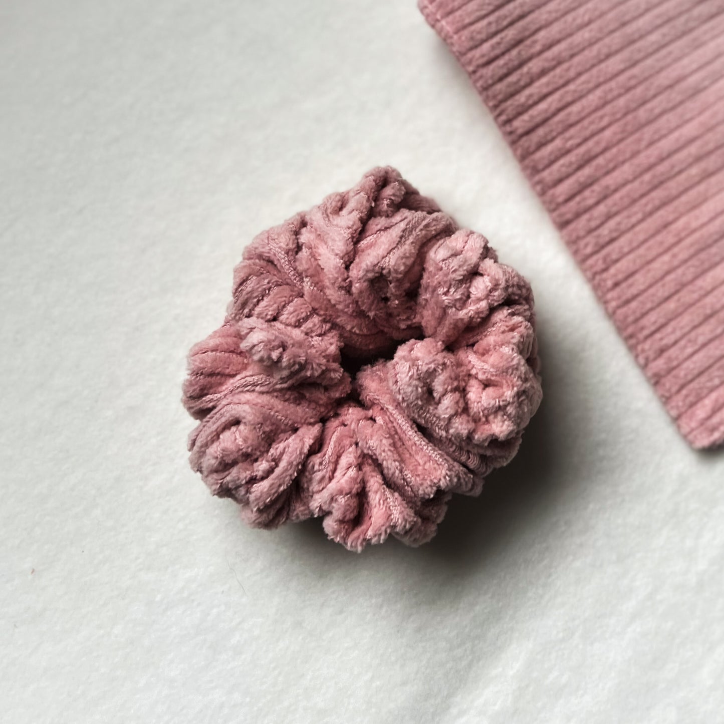 Cotton Candy Corduroy Scrunchie